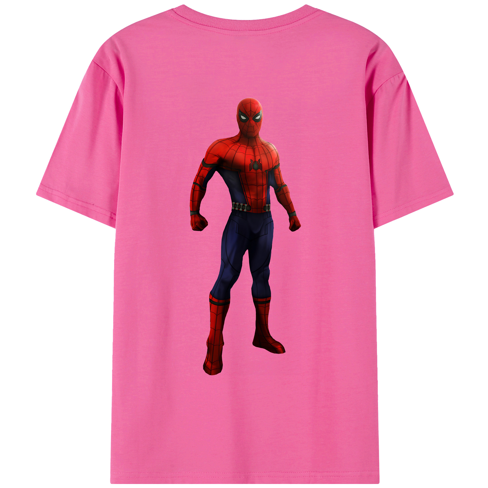 （画像用） Spider Man スパイダーマン レディース半袖Tシャツ(バックプリント)